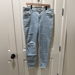 Paige Hoxton Ankle Distressed Jeans